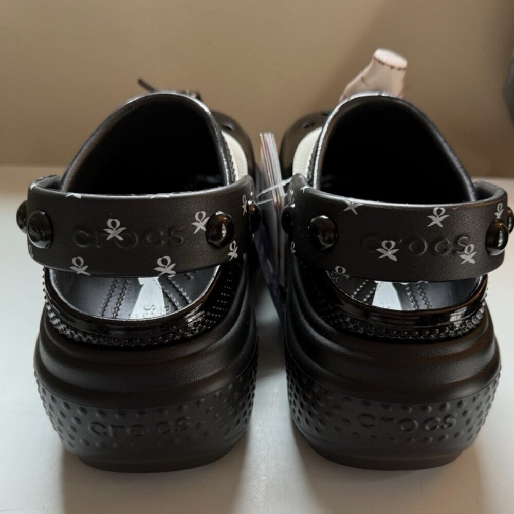 Crocs Wednesday Stomp Clog X Platform Addams Family NWT - Picture 5 of 7